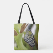 De vlinder sluit omhoog canvas tas (Achterkant)