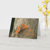 De Vlinder van de Komma van de Dag van de Kaart (Gele Bloem)