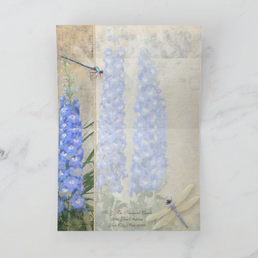 De Vlinder van de Libel van de Kaart van de Tent (Binnen)