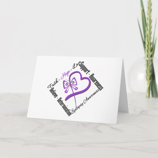 De Vlinder van de Liefde van de Hoop van het Kaart (Voorkant)