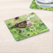 De Vlinder van de monarch Kartonnen Onderzetters (Schuin)