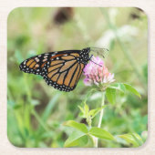 De Vlinder van de monarch Kartonnen Onderzetters (Voorkant)