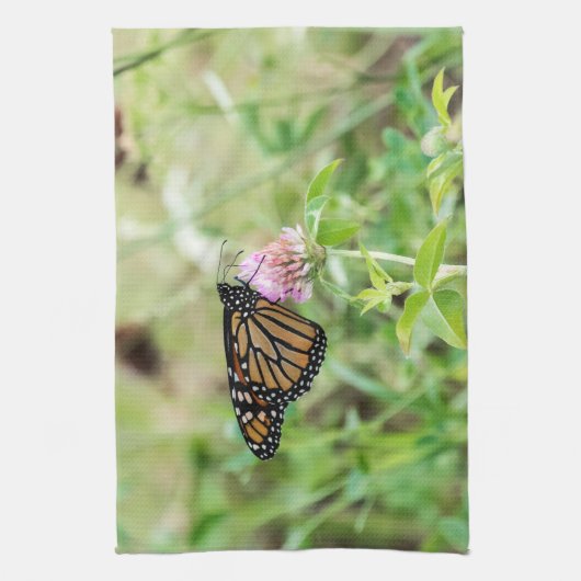 De Vlinder van de monarch Theedoek (Verticaal)