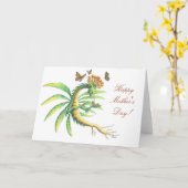 De Vlinder van het moederdag & de kaart van de (Gele Bloem)