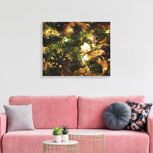 De vlinder van Kerstmis Canvas Afdruk (Insitu (Woonkamer))