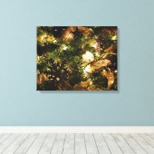 De vlinder van Kerstmis Canvas Afdruk (Insitu (Houten vloer))