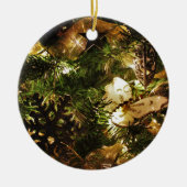 De vlinder van Kerstmis Keramisch Ornament (Voorkant)