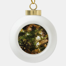 De vlinder van Kerstmis Keramische Bal Ornament