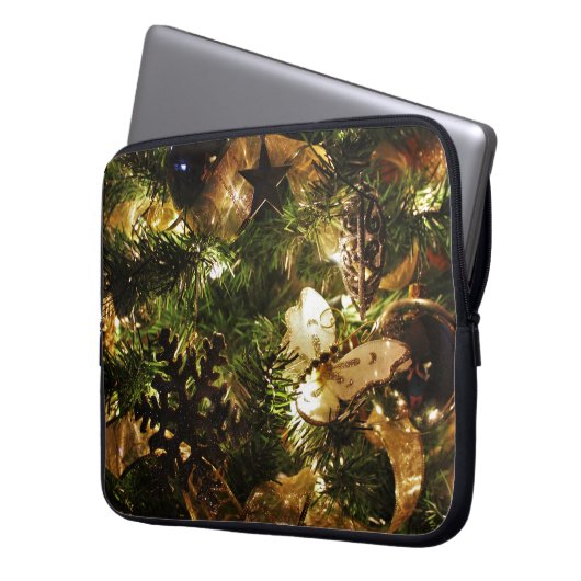 De vlinder van Kerstmis Laptop Sleeve (Voorkant Links)