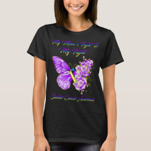 De vlinder van m'n moeder is m'n vechtbladerblik. t-shirt
