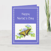 De Vlinder van Swallowtail op het art. van de Kaart (Voorkant)