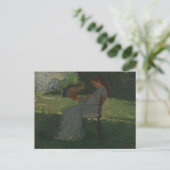 De vlinder van Winslow Homer Briefkaart (Staand voorkant)