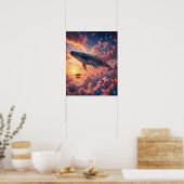 De Vlinder Walvis Poster (Keuken)