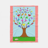 De vlinderboom fleece deken (Voorkant)