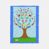 De vlinderboom fleece deken (Voorkant)