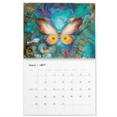 De vlinderkalender personaliseert het jaar kalender (Mar 2027)