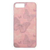 De vlinderroze Case-Mate iPhone case (Achterkant)