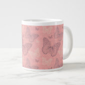 De vlinderroze grote koffiekop (Voorkant rechts)