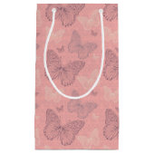 De vlinderroze klein cadeauzakje (Voorkant)
