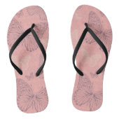 De vlinderroze teenslippers (Voetbed)