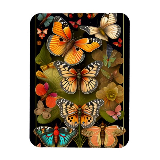 De Vlinders | Moderne Haeckel Magneet (Verticaal)