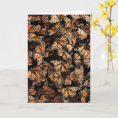 De Vlinders van de monarch Kaart (Gele Bloem)