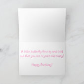 De Vlinders van de pastelkleur Kaart (Binnen)