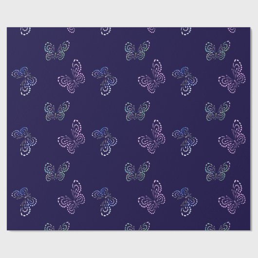 De vlinders van Pointille Cadeaupapier (Vlak)