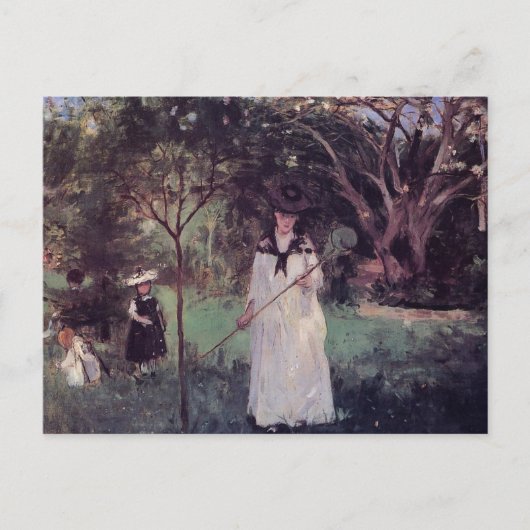 De vlindershunt van Berthe Morisot Briefkaart (Voorkant)