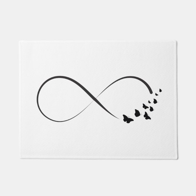 De vlindersymbool van de oneindigheid deurmat (Voorkant)