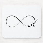 De vlindersymbool van de oneindigheid muismat (Voorkant)