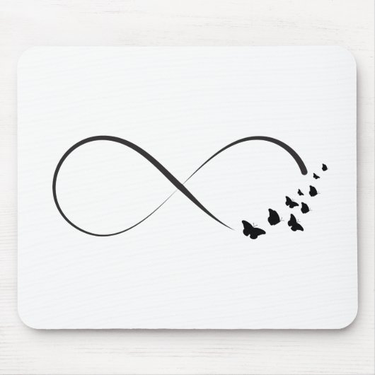 De vlindersymbool van de oneindigheid muismat (Voorkant)