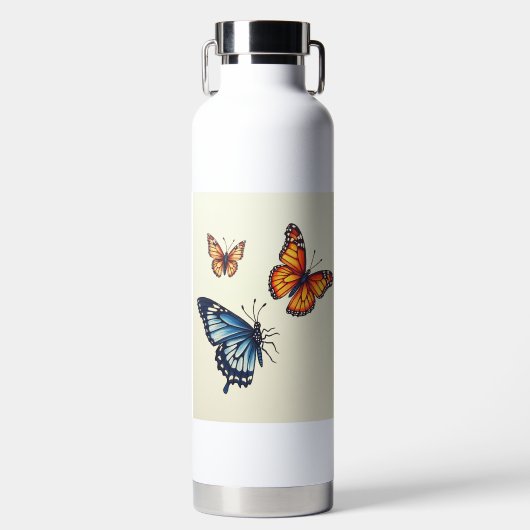 De vlinderwaterflessen waterfles (Voorkant)