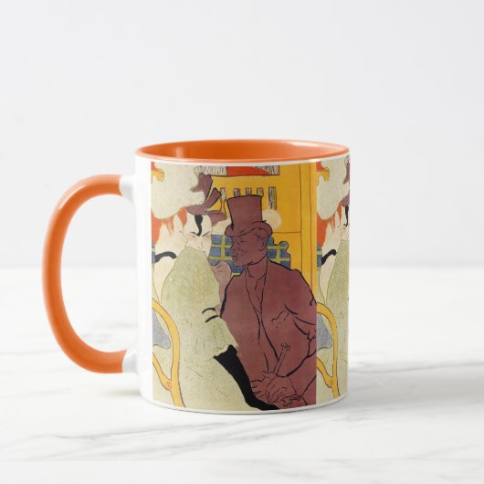 De Vlirt (een Engelsman) van Toulouse Lautrec Mok (Links)