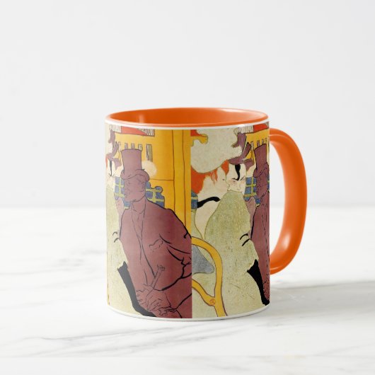 De Vlirt (een Engelsman) van Toulouse Lautrec Mok (Voorkant rechts)