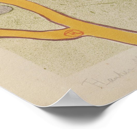 De Vlirt (een Engelsman) van Toulouse Lautrec Poster (Hoek)