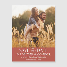 De Vloeiende Foto van het Manuscript sparen de Mag Magnetische Uitnodiging