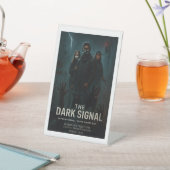 De vloek bloeit reclamebord met voetstuk (Insitu)