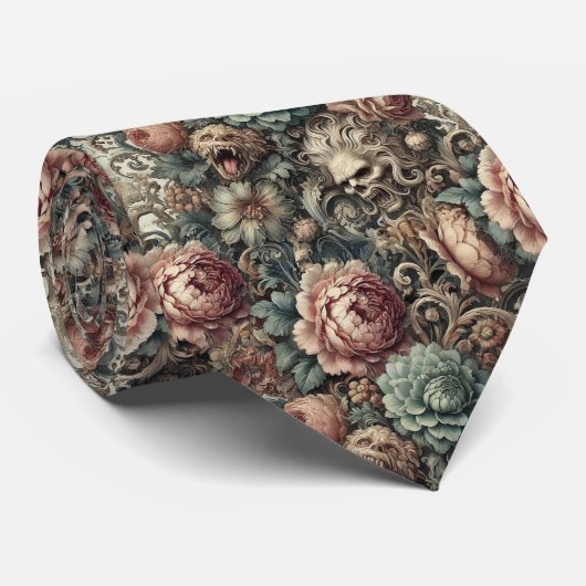 De vloek van de botanicus - Gotisch Victoriaans Stropdas (Opgerold)