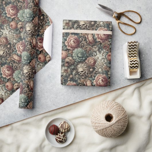 De vloek van de botanicus - gotische Victoriaans b Cadeaupapier (Crafts)