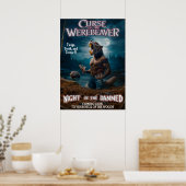 De vloek van de weerbever poster (Keuken)