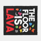 De vloer is een lava-bladerwand, klimmer fleece deken (Voorkant (Horizontaal))