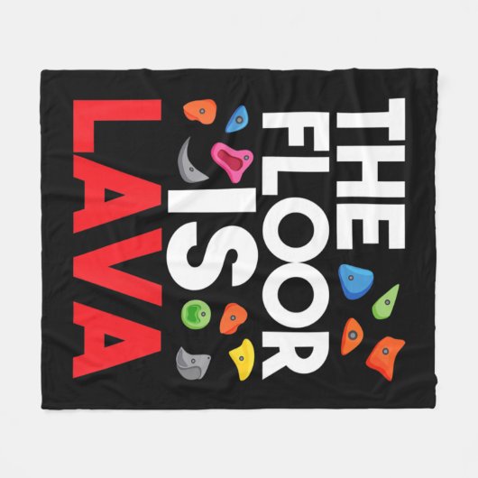 De vloer is een lava-bladerwand, klimmer fleece deken (Voorkant (Horizontaal))