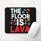 De vloer is een lava-bladerwand, klimmer muismat (Met muis)