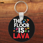 De vloer is een lava-bladerwand, klimmer sleutelhanger (Voorkant)
