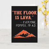 De vloer is het Grappige Algemene Wenskaart van de Kaart (Gele Bloem)