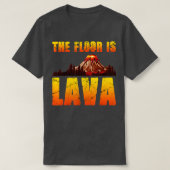 De vloer is het Lava Funny Pompeii Lava-kampioensc T-shirt (Design voorkant)