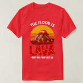 De vloer is het Lava Pompeii Lava-kampioenschap Fu T-shirt (Design voorkant)