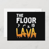De vloer is Lava Briefkaart (Voorkant / Achterkant)