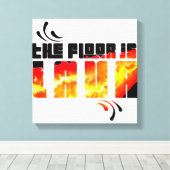 De vloer is Lava Canvas Afdruk (Insitu (Houten vloer))